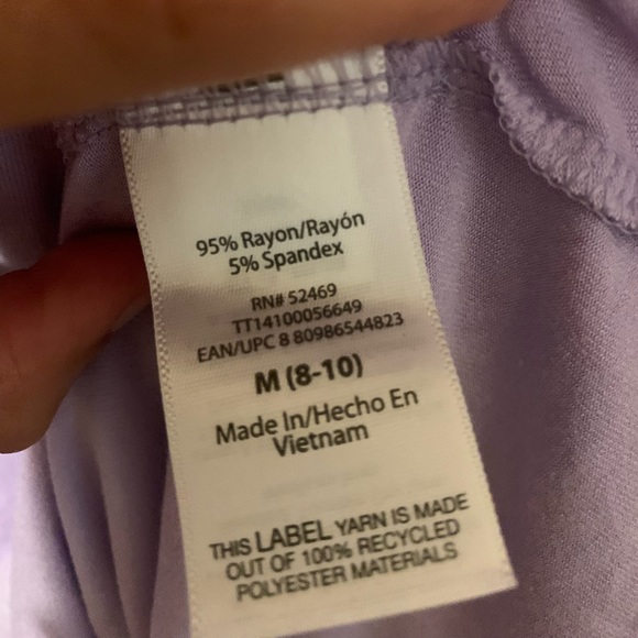 Lavender color midi pocket dress - Picture 3 of 3